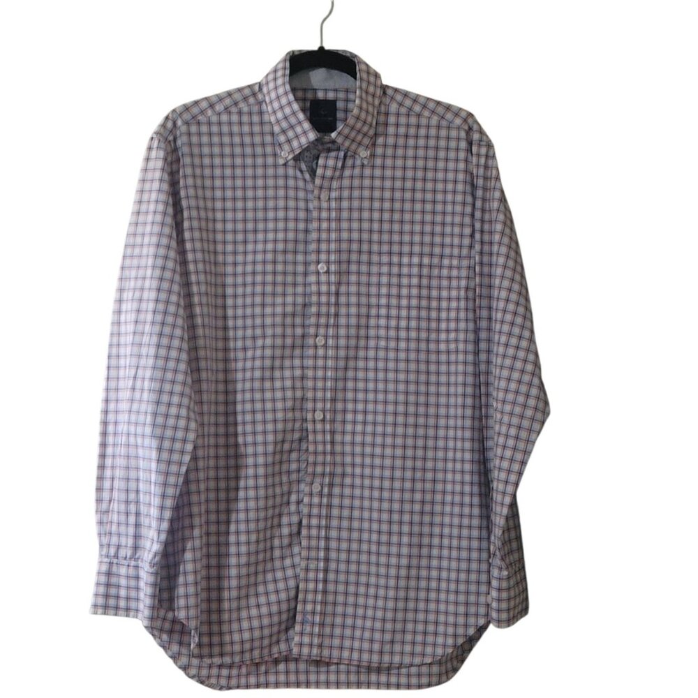 NWOT-Tailorbyrd Collection Plaid Men's Shirt, Size L